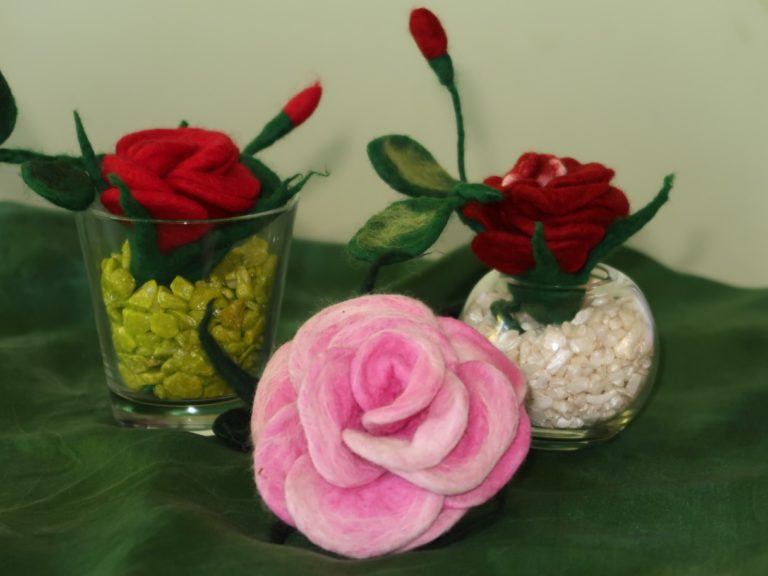 Blume in Glas